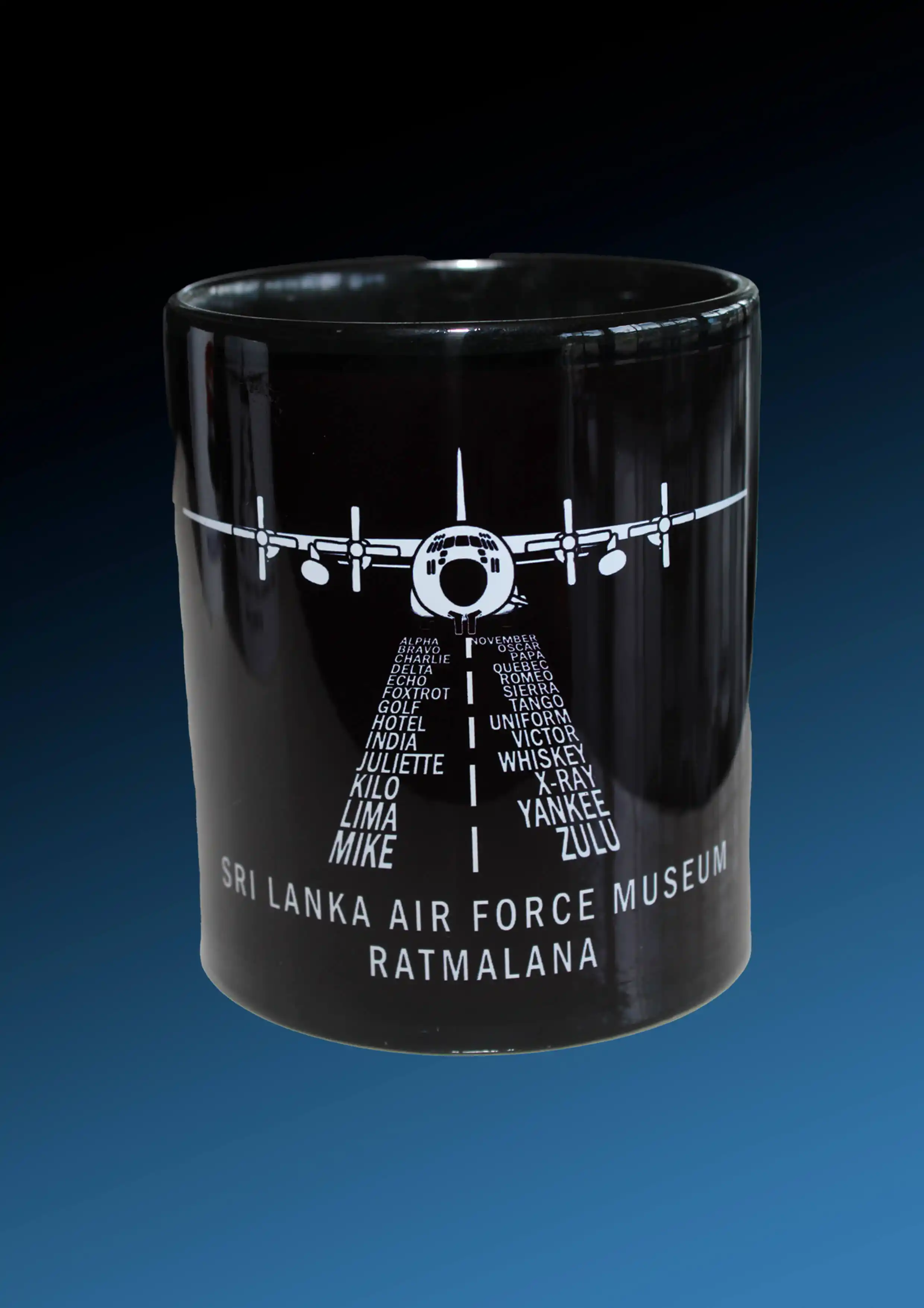 MUG BLACK PRINTED