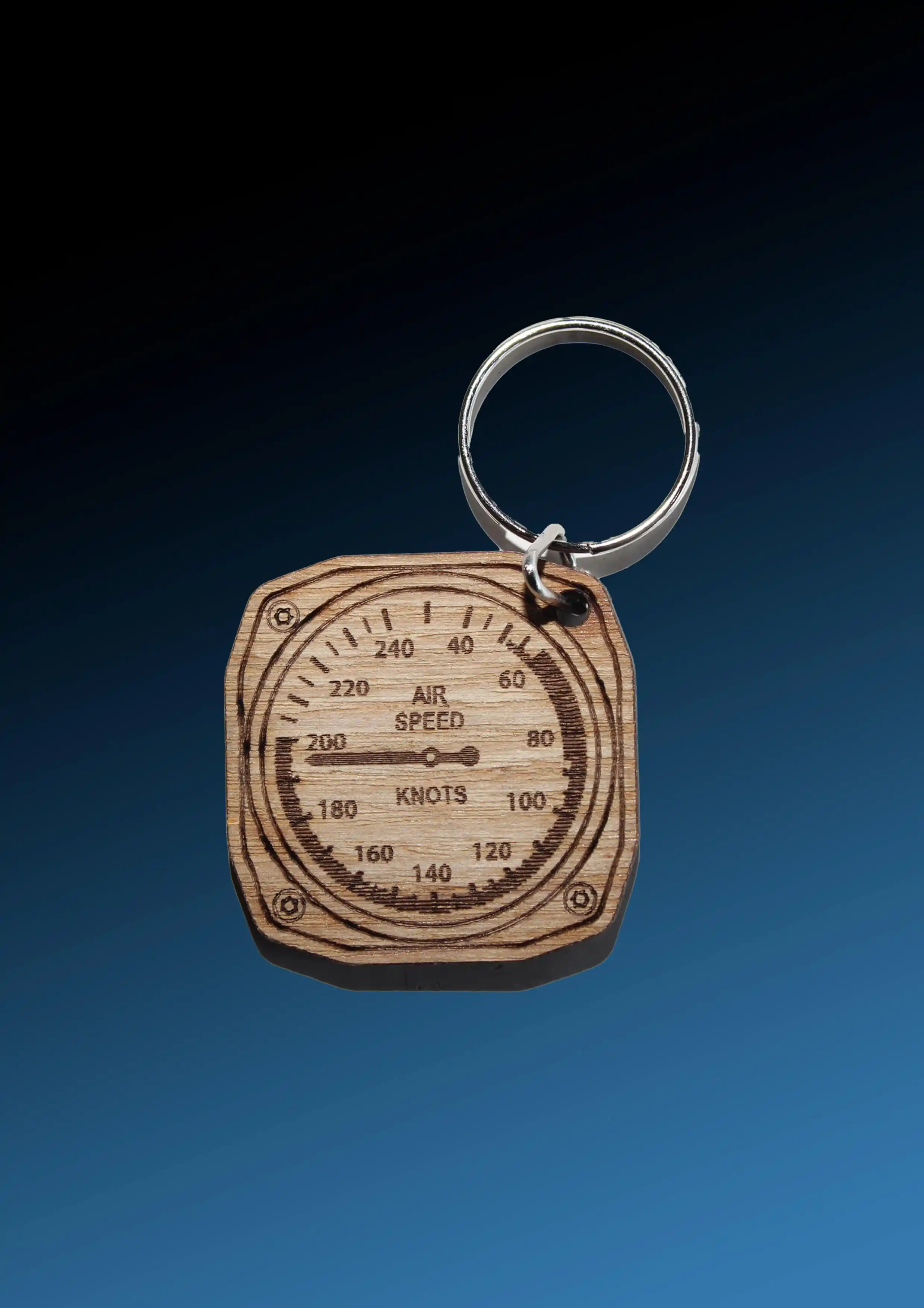WOODEN KEY TAG