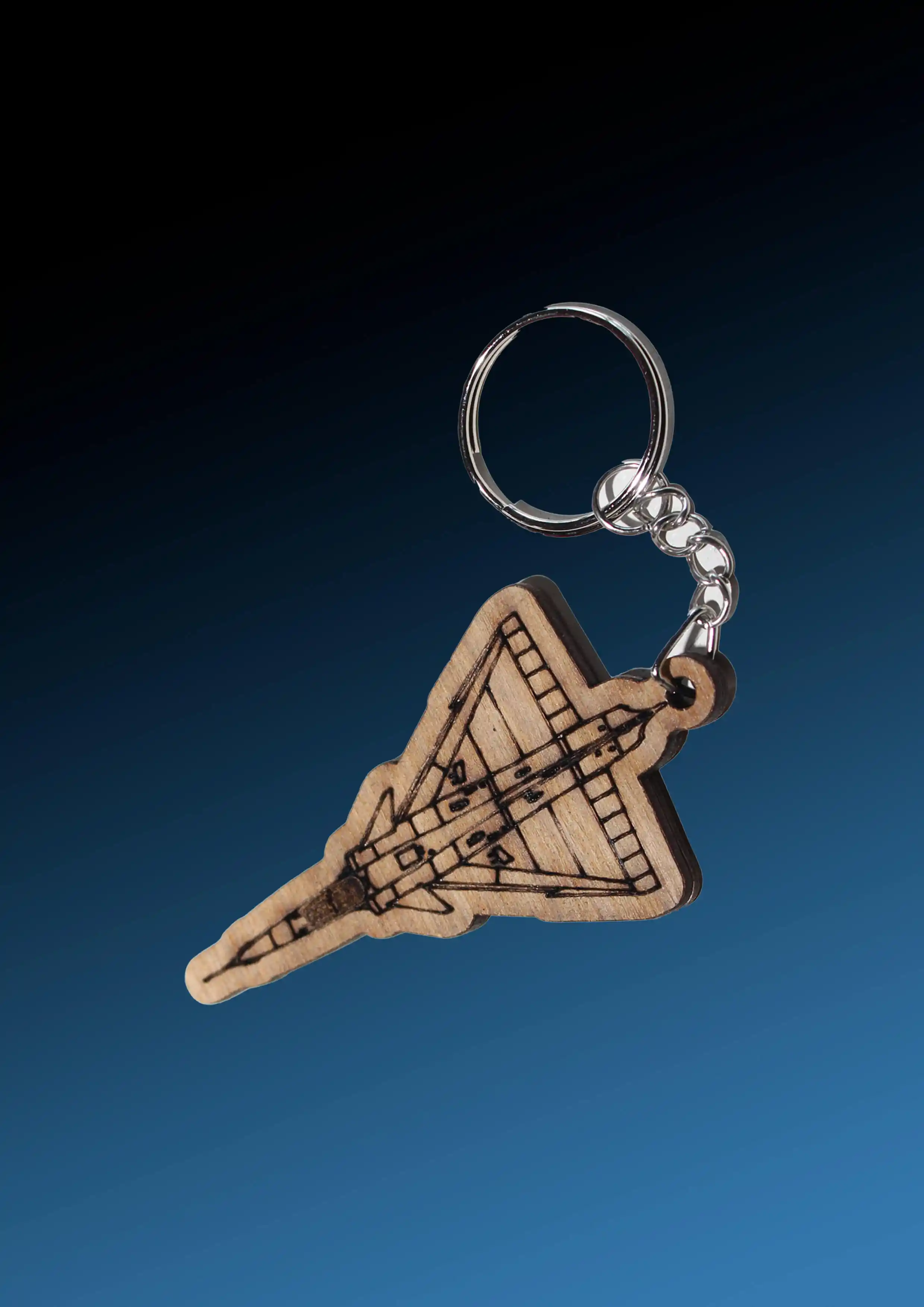 WOODEN KEY TAG
